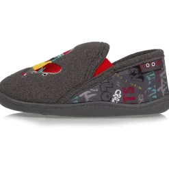 Chaussons mocassins Enfant Monstre Gris