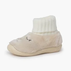 Chaussons Ours En Fourrure Douce Chaussettes