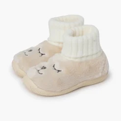 Chaussons Ours En Fourrure Douce Chaussettes