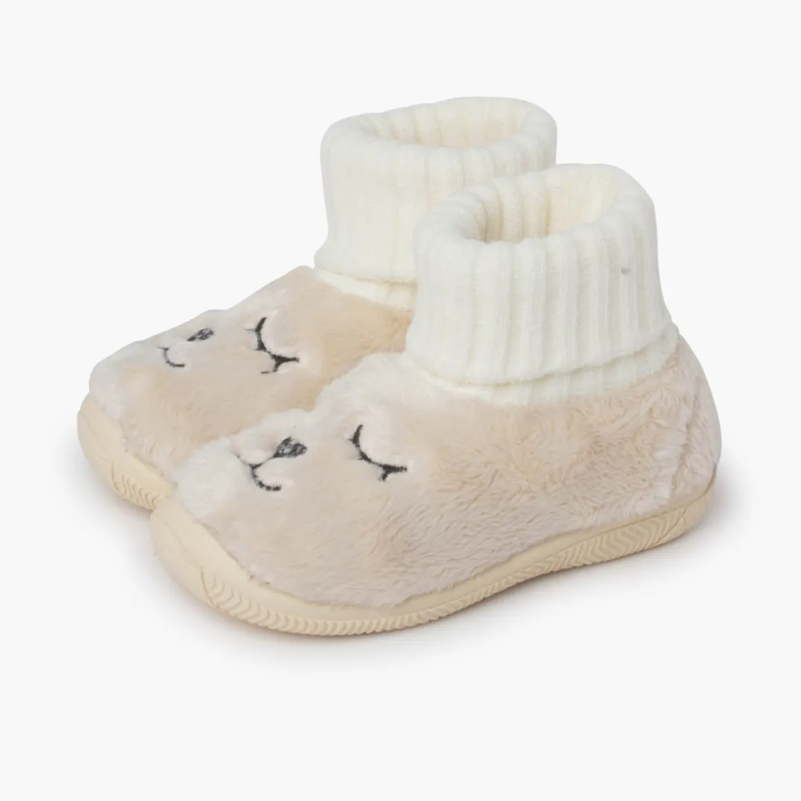 Chaussons Ours En Fourrure Douce Chaussettes
