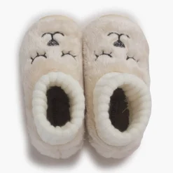Chaussons Ours En Fourrure Douce Chaussettes