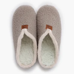 Chaussons Sabot Façon Peau De Mouton