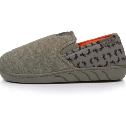 Chaussons sans-gênes Junior motos Kaki chiné