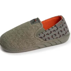 Chaussons sans-gênes Junior motos Kaki chiné