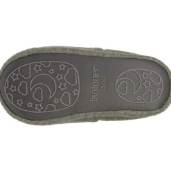 Chaussons slippers Garçon Dinosaure Kaki chiné