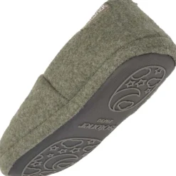 Chaussons slippers Garçon Dinosaure Kaki chiné