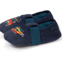 Chaussons slippers Garçon Pompier Marine