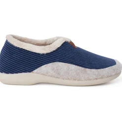 Chaussons Velours Côtelé Doublure Fourrure