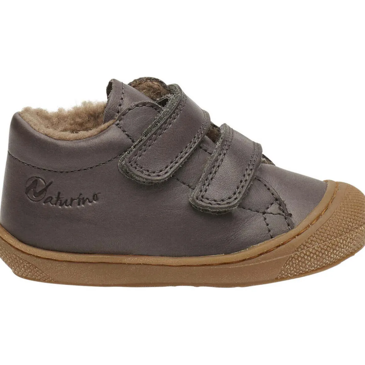 Chaussures premiers pas en cuir doublés en laine COCOON VL