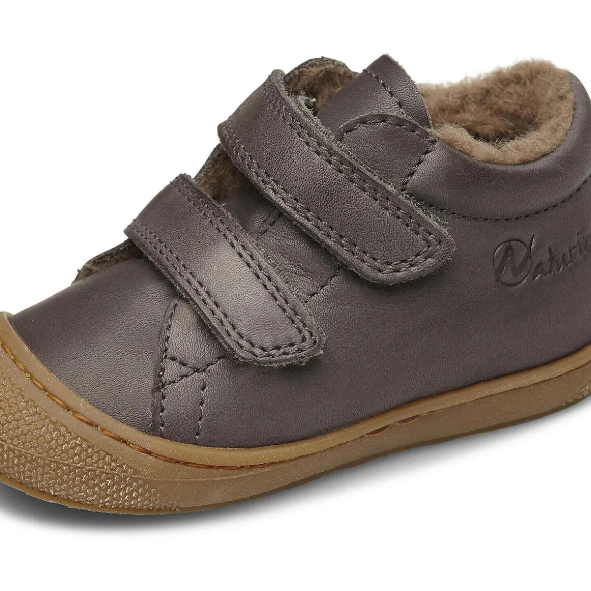 Chaussures premiers pas en cuir doublés en laine COCOON VL