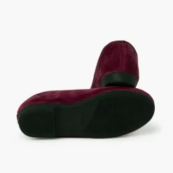 Chaussures Venitiennes Velours Avec Broderie