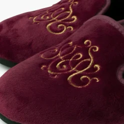 Chaussures Venitiennes Velours Avec Broderie