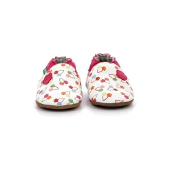 Kickbaby, Chaussons Fille, Blanc Cerise