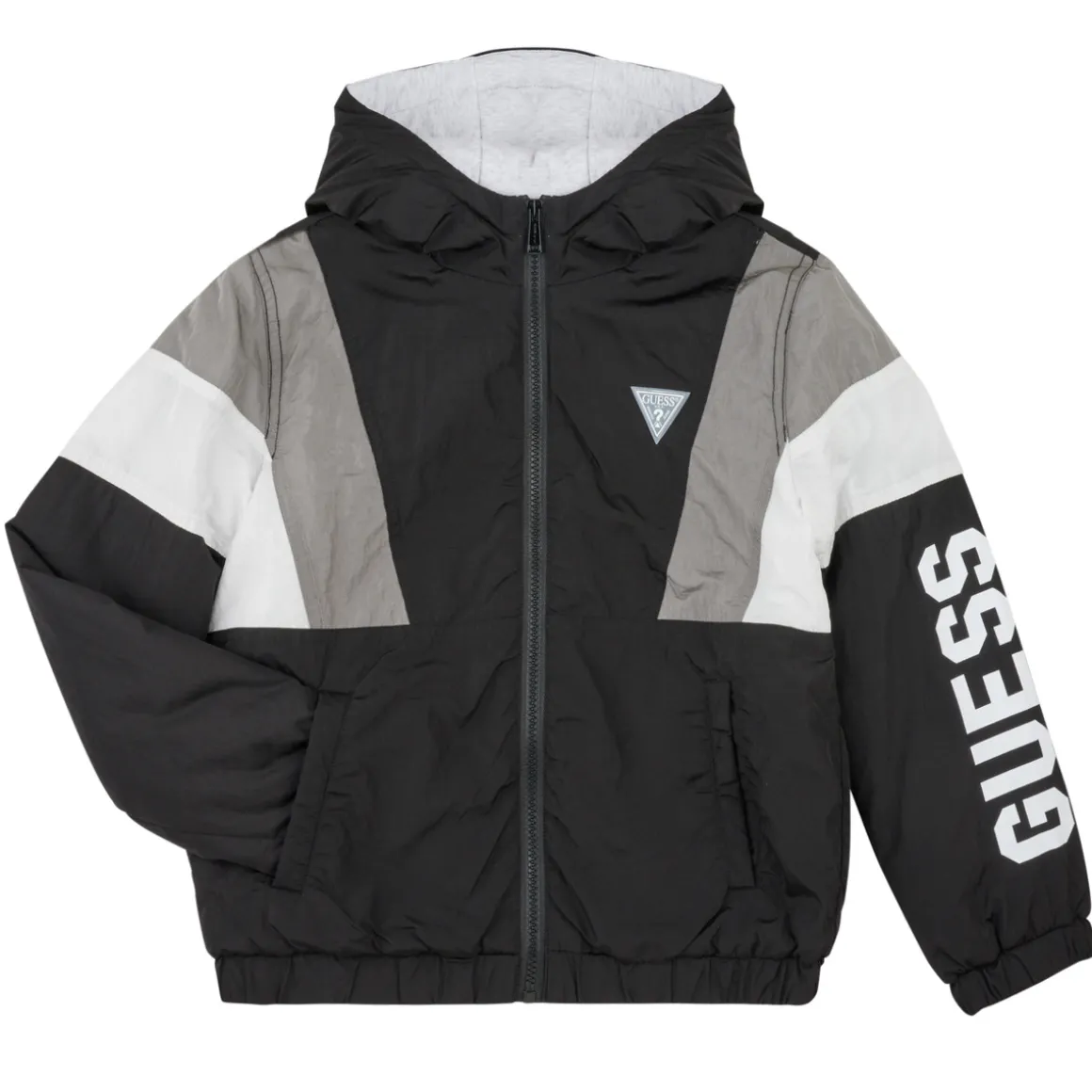 LS HOODED PADDED JACKET W/ ZIP