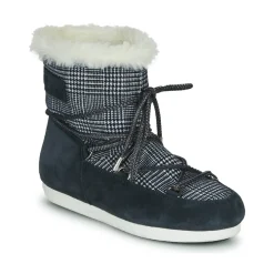 MOON BOOT FAR SIDE LOW FUR TARTAN