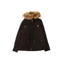 Parka Capuche Fourrure Fille PARKA Noir