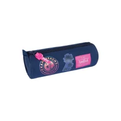 Trousse KanaBeach - Bleu marine motif Surf (ronde)