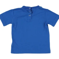 T-shirt bleu, blanc