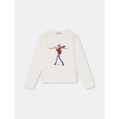 T-shirt en coton avec imprimé