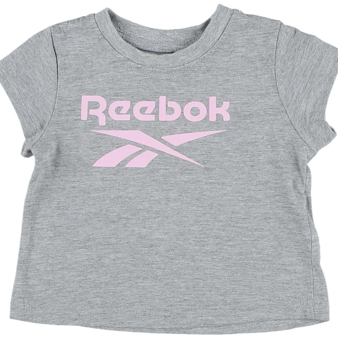 T-shirt gris, rose