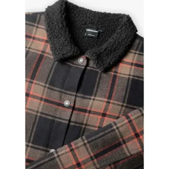 Veste eribo kaki à carreaux