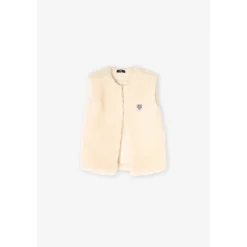 Veste sans manches okagi crème